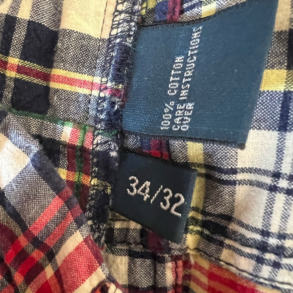 Polo Ralph Lauren Men's Madras
Patchwork Cotton Pants 34/32 - Picture 5 of 11